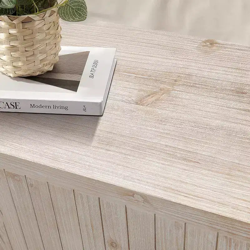 Credenza da Fattoria da 150 cm con 4 Ante e Ripiani Regolabili