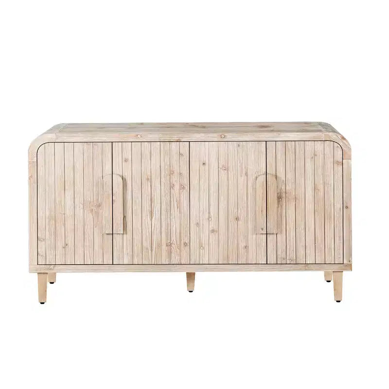 Credenza da Fattoria da 150 cm con 4 Ante e Ripiani Regolabili