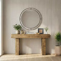 GDFStudio Qiang Farmhouse 63 Wooden Rectangle Long Console Table with Storage