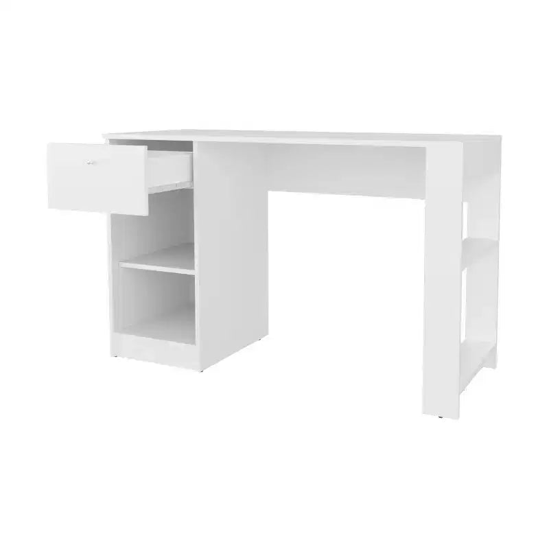 Scrivania da computer da 120 cm con cassetto e ripiani aperti
