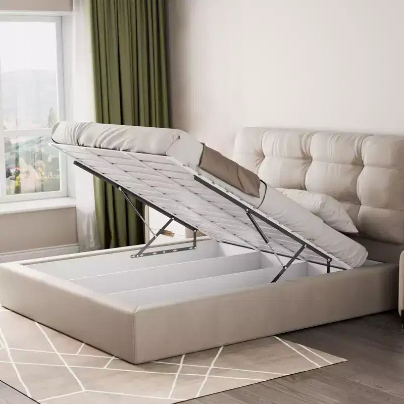 Kit di ferramenta per letto a scomparsa, compatibile 150x200 cm, capacità di carico 140 kg, meccanismo ammortizzatore a gas, nero