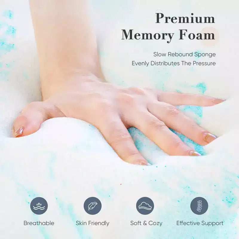Topper per materasso in memory foam con gel rinfrescante da 7,6 cm