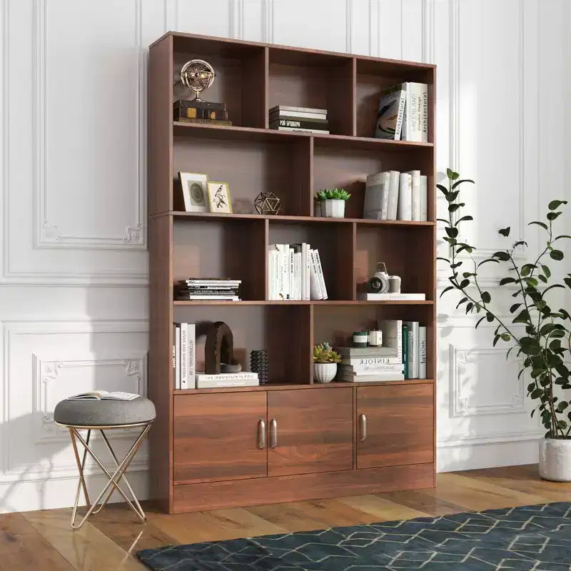 Libreria a Cubi a 4 Livelli da 71 Pollici con Ripiani Aperti