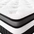 Materasso ibrido matrimoniale da 14 pollici con memory foam in gel e molle insacchettate, rigidità media, certificato CertiPUR-US
