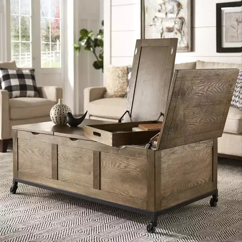 Tavolino da salotto - Design moderno in legno e metallo