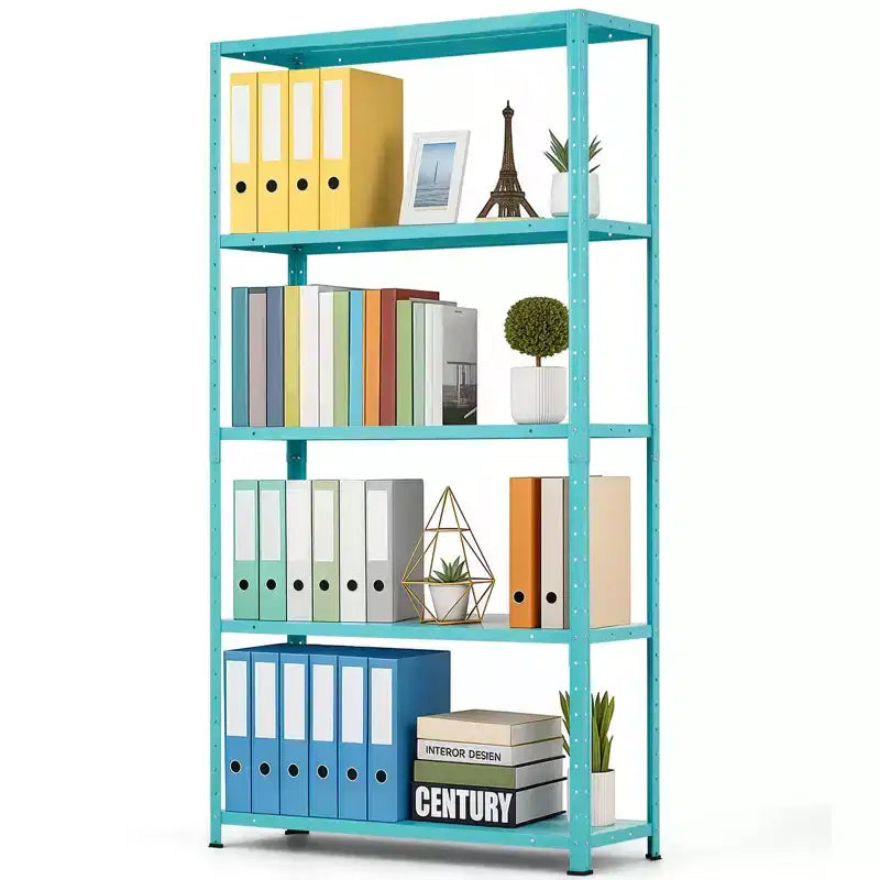 5 Tier Heavy Duty Steel Shelving Unit, 500 lbs Capacity Garage Storage Shelves with Adjustable Height, Metal Shelves, Industrial Shelves