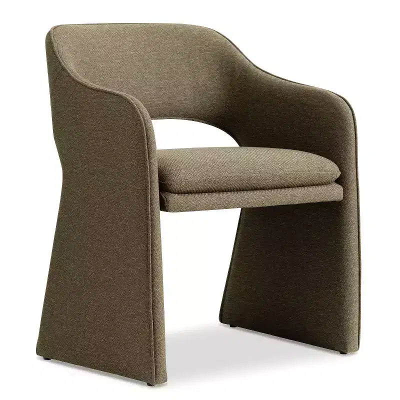 Sedie da pranzo imbottite, set da 2 – Sedile in tessuto, gambe in legno