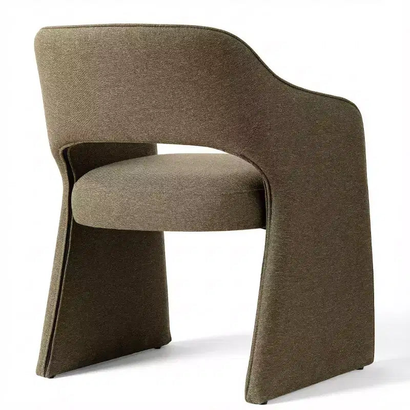 Sedie da pranzo imbottite, set da 2 – Sedile in tessuto, gambe in legno