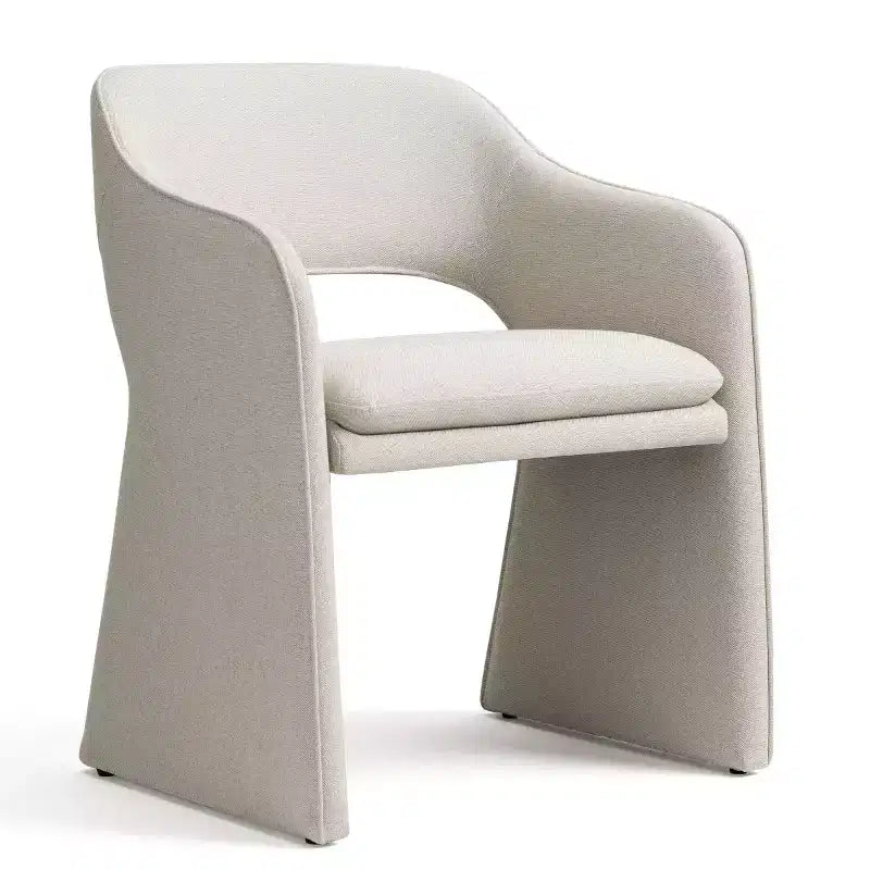 Sedie da pranzo imbottite, set da 2 – Sedile in tessuto, gambe in legno