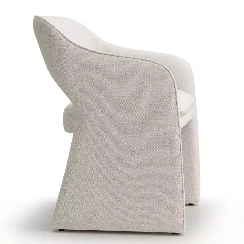 Sedie da pranzo imbottite, set da 2 – Sedile in tessuto, gambe in legno