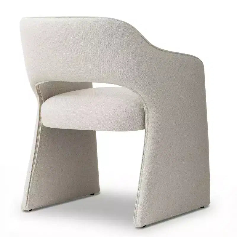 Sedie da pranzo imbottite, set da 2 – Sedile in tessuto, gambe in legno