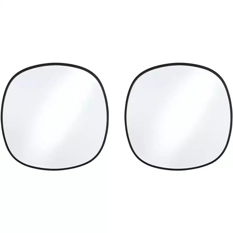 Uttermost Webster Black 34 Round Wall Mirrors Set of 2