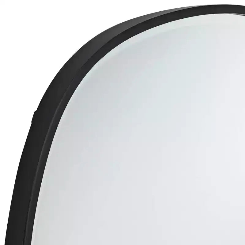 Specchi da Parete Rotondi Neri, Set di 2 – 86 cm, Cornice in Ferro