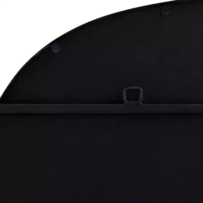 Specchi da Parete Rotondi Neri, Set di 2 – 86 cm, Cornice in Ferro