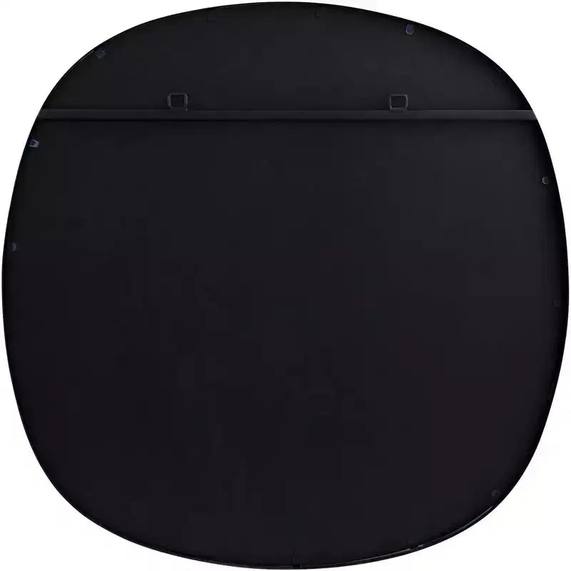 Specchi da Parete Rotondi Neri, Set di 2 – 86 cm, Cornice in Ferro