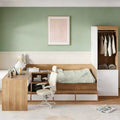 Luxystar 6 Drawers Storage Full Bed With Desk, Wardrobe and Armoires