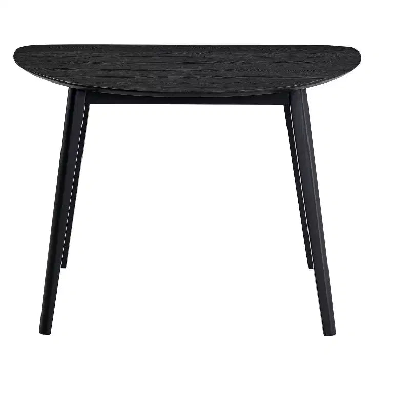 HomeRoots 43 Black Wood Dining Table
