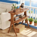 GDFStudio Bessy 2-Tier Narrow Wood Side Table