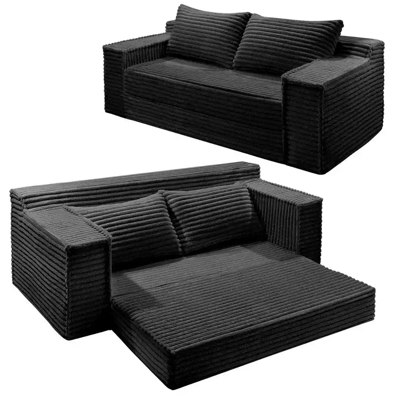 Divano Letto Trasformabile con 2 Cuscini