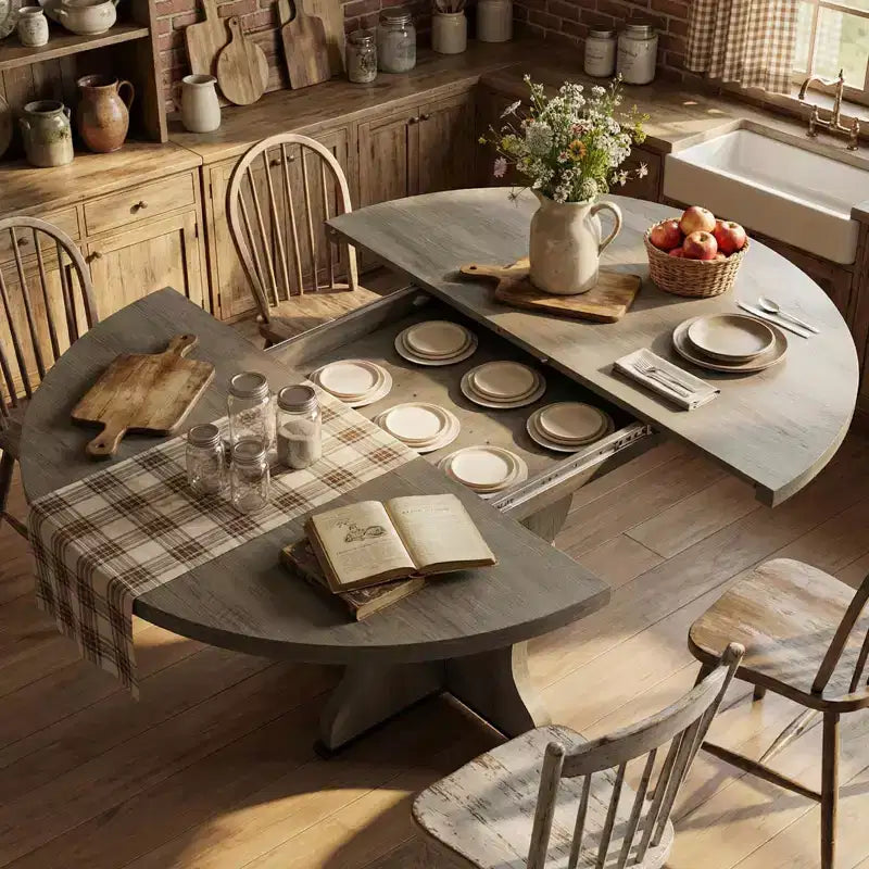 Tavolo da pranzo ovale allungabile, 120–160 cm, per 4–8 persone, piano in legno con struttura in metallo