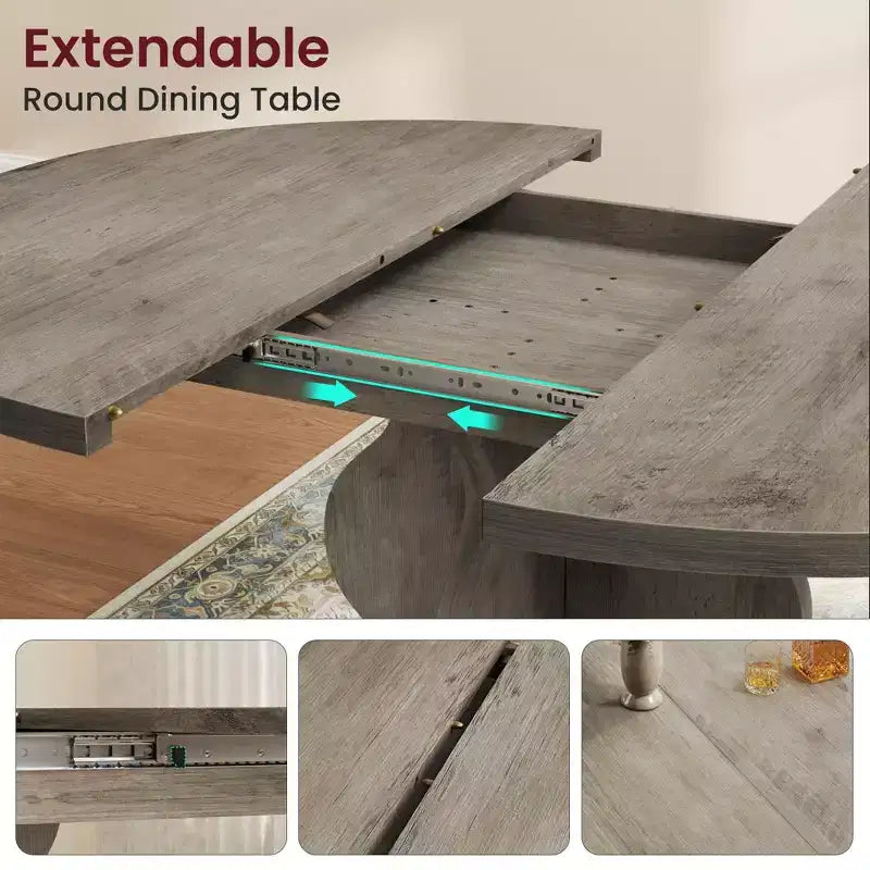 Tavolo da pranzo ovale allungabile, 120–160 cm, per 4–8 persone, piano in legno con struttura in metallo