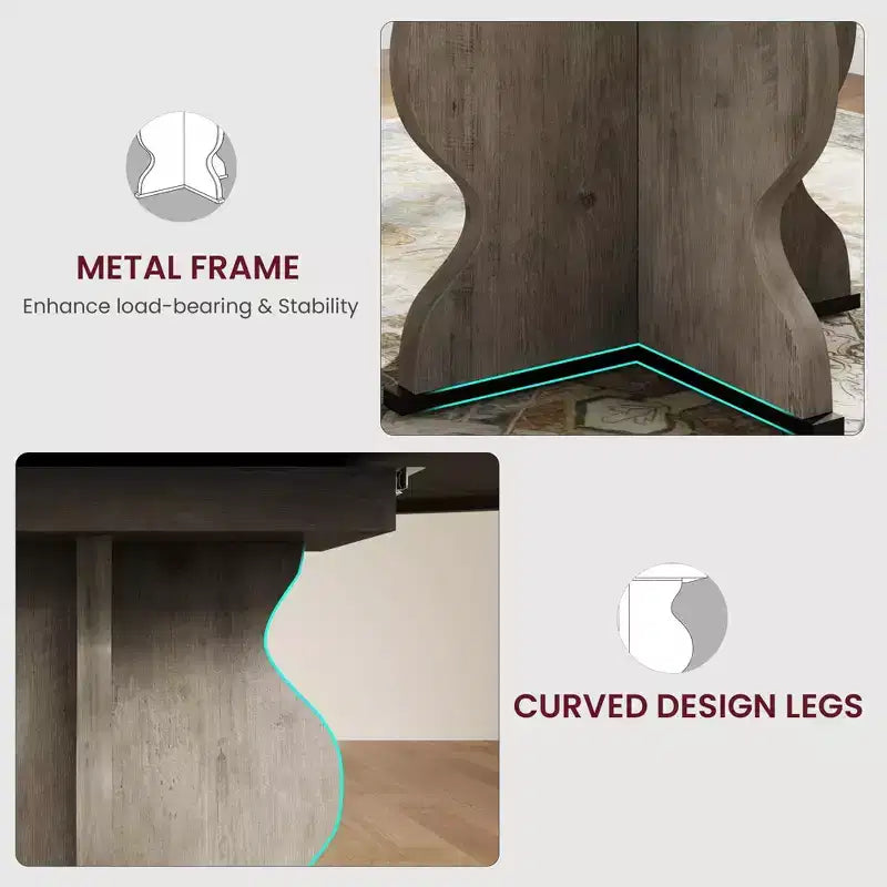 Tavolo da pranzo ovale allungabile, 120–160 cm, per 4–8 persone, piano in legno con struttura in metallo