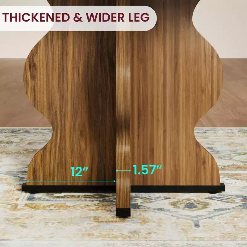 Tavolo da pranzo ovale allungabile, 120–160 cm, per 4–8 persone, piano in legno con struttura in metallo
