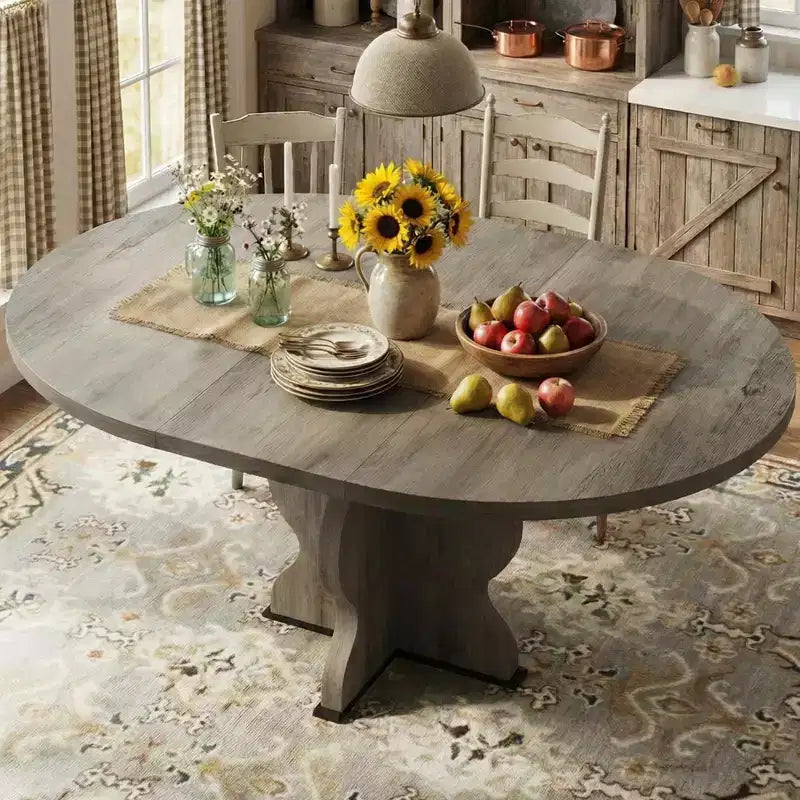 Tavolo da pranzo ovale allungabile, 120–160 cm, per 4–8 persone, piano in legno con struttura in metallo
