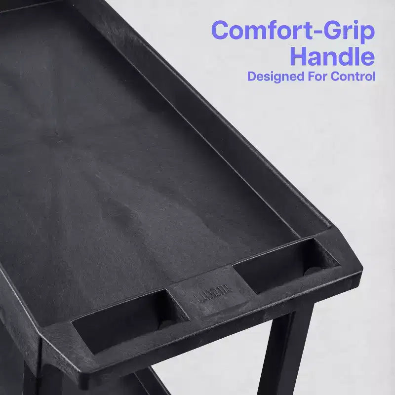 Carrello multiuso a tre ripiani con rotelle, 24 L x 18 P x 34,25 A
